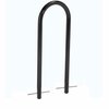 Global Industrial U-Rack Bike Rack, Black, Below Ground Mount, 2-Bike Capacity 442804GBK